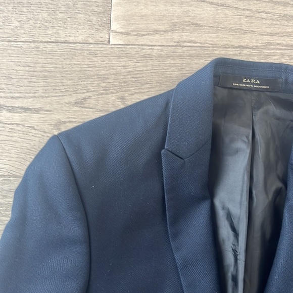Zara navy suit blazer - Picture 2 of 2